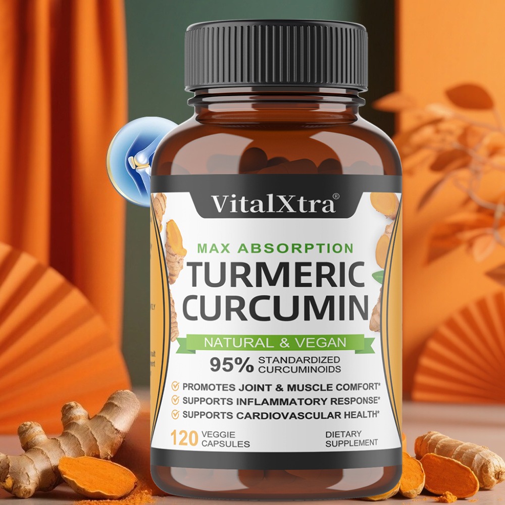Turmeric Curcumin Capsule - Kurkuma-Curcumin mit Schwarzem Pfeffer Kapseln Verbesserte